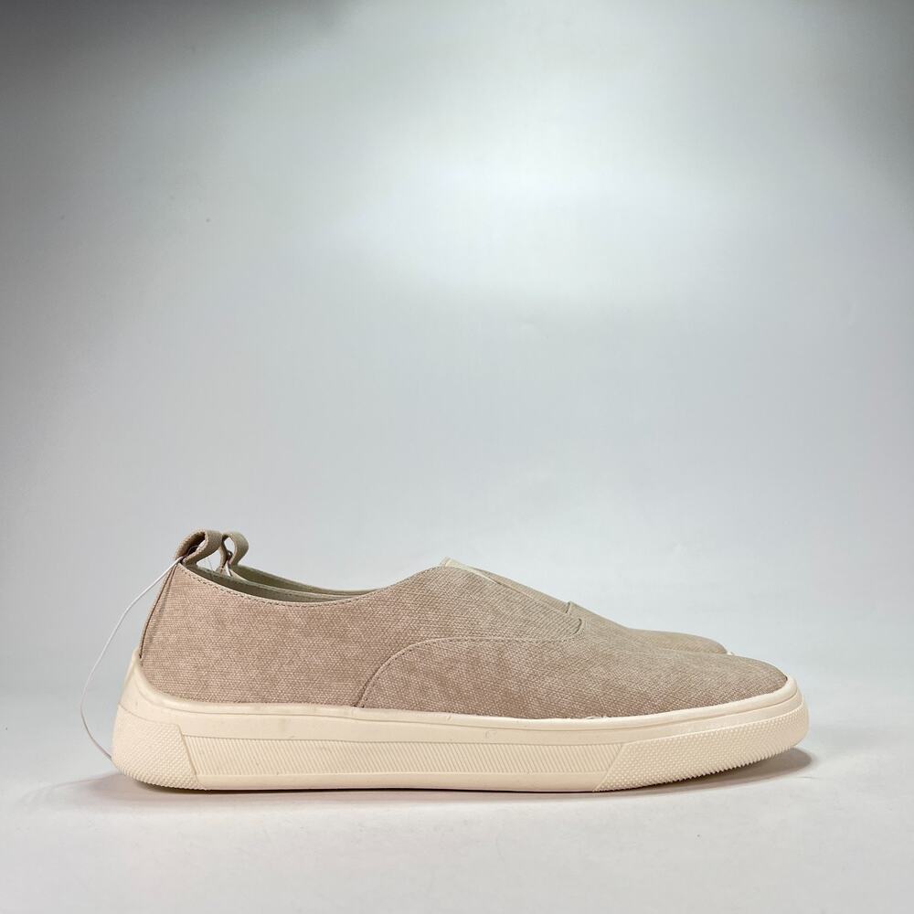 Kensie Salia Beige Canvas Slip On Platform Sneakers KS251603 Women's Size 8.5M